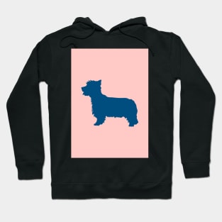 West Highland Terrier Dog Coloured Silhouette Hoodie